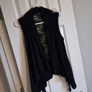 Rampage Black Lace-Back Vest